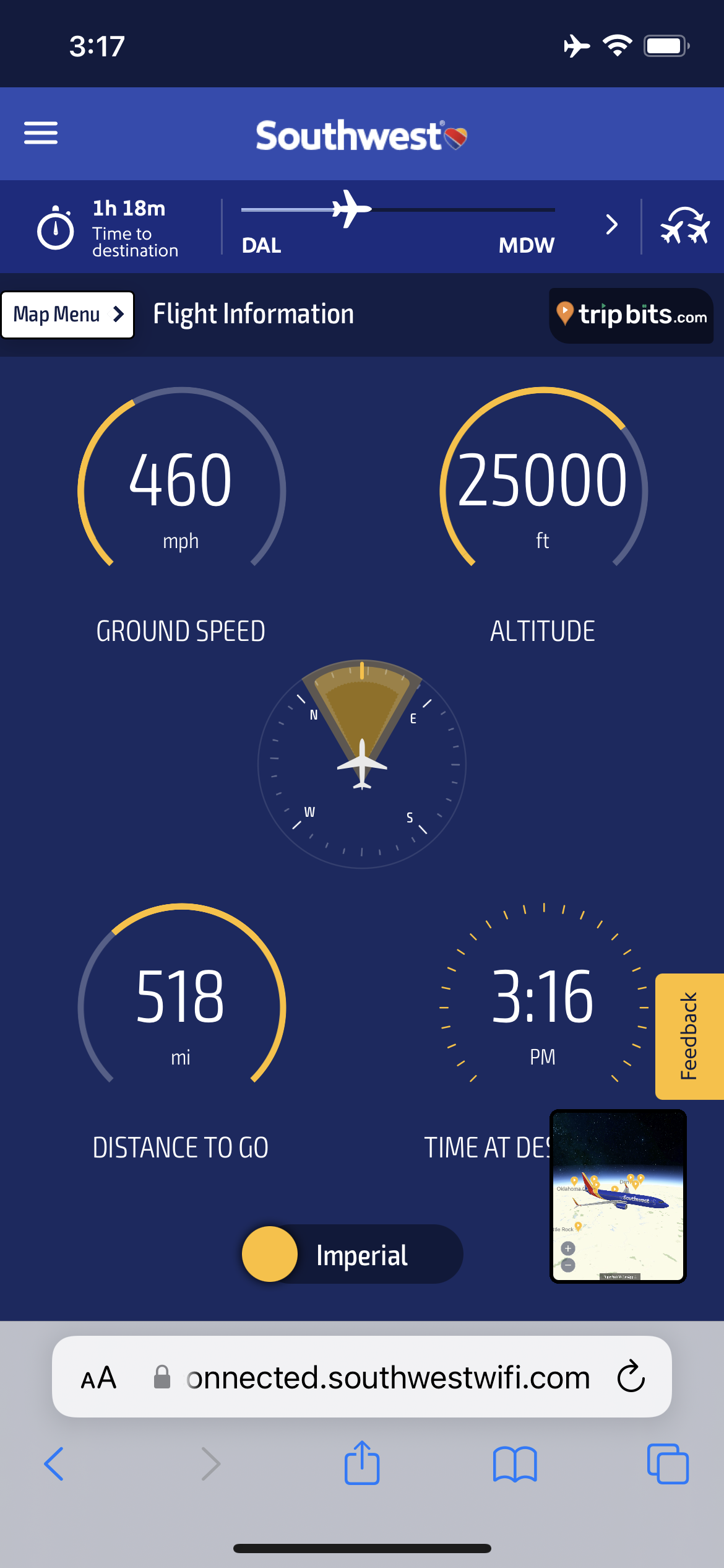 3D Flight Tracker interface