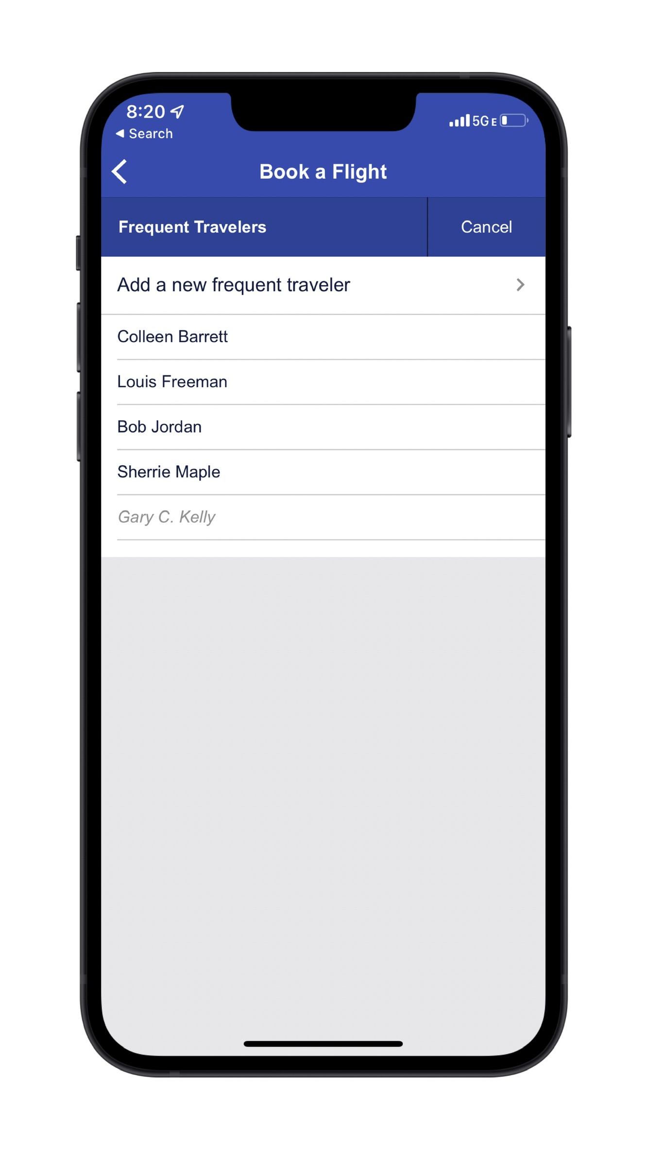 Frequent Travelers in booking