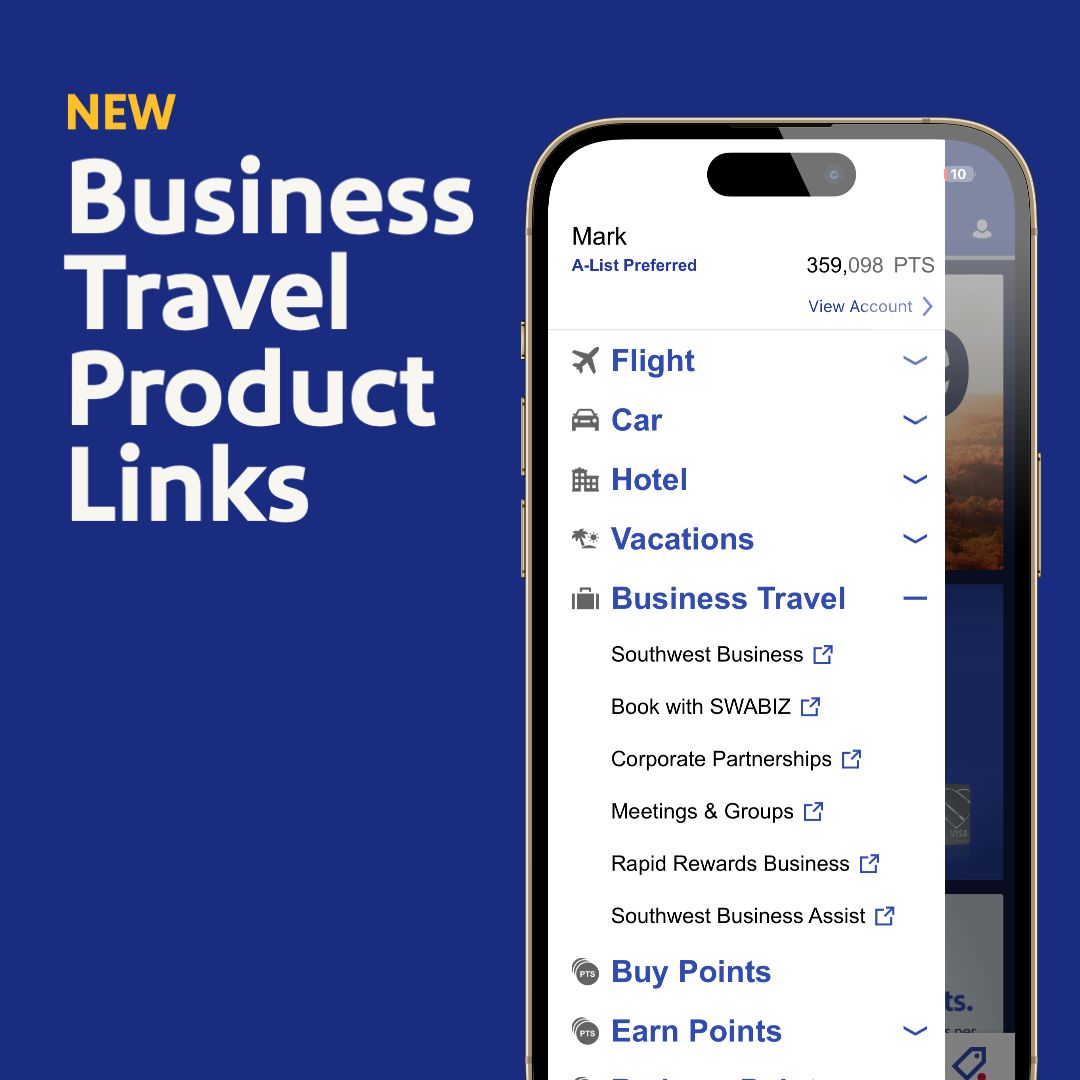 Business travel product information